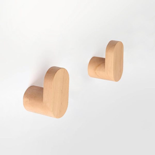 Wooden wall hooks