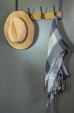 Dual-Use Wooden Hanger – Classic Finish - Image 2