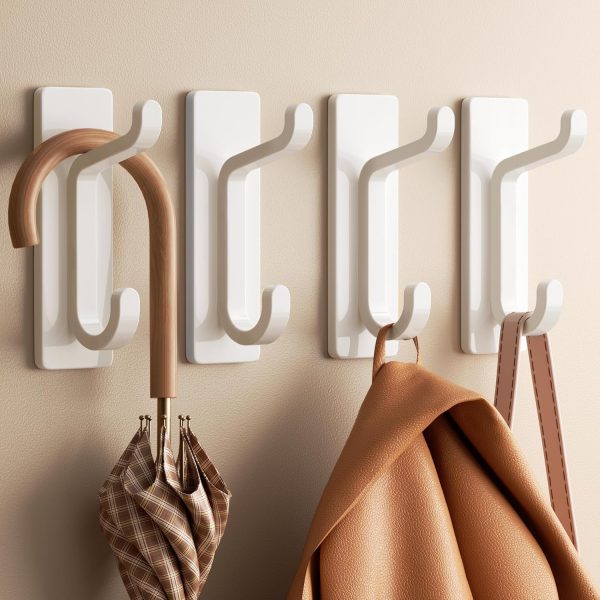 Heavy-duty adhesive over-the-door hook